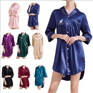 Women'S Silk Pajamas Dress